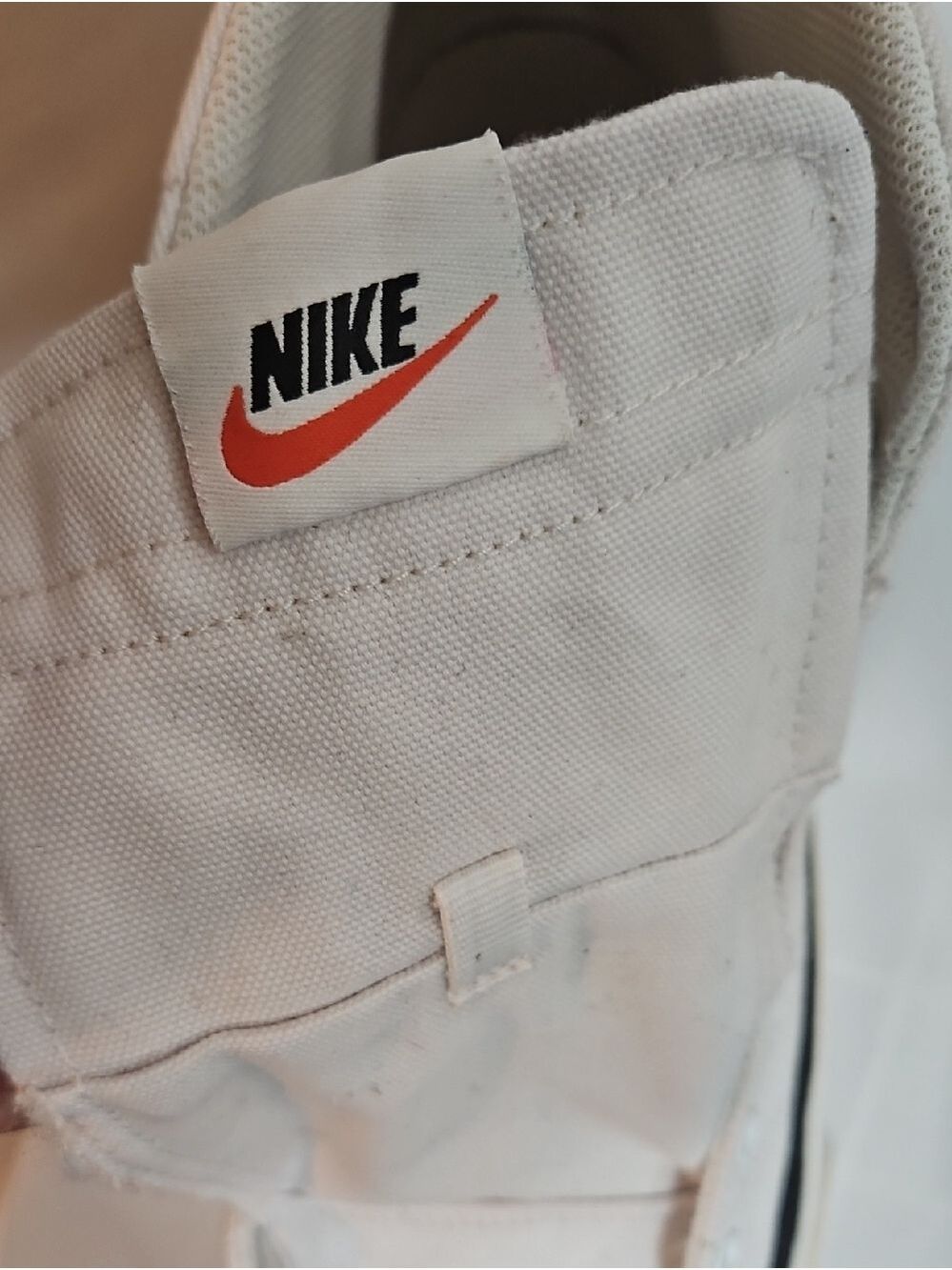 Women’s Nike Court Legacy Mid Canvas Sneakers White Black Size 13 Used Pre-loved - Picture 8 of 17
